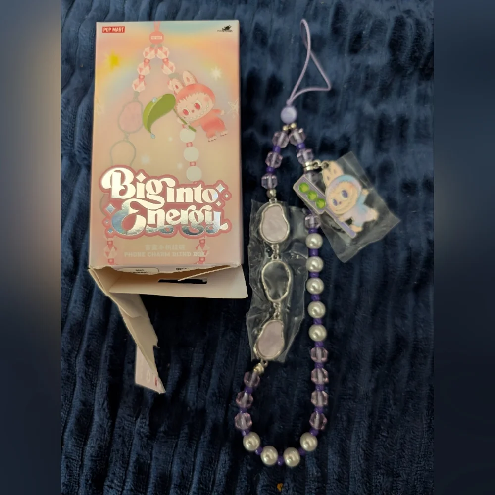 LABUBU big into energy Luck phone charm new box opened Authentic